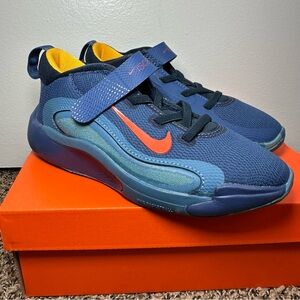 Nike Kids Navy and Orange Sneakers